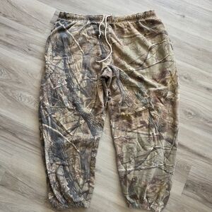 Vtg Liberty Sweatpants Mens XL Camo Realtree Y2K Hunting Outdoor Jogging Pants